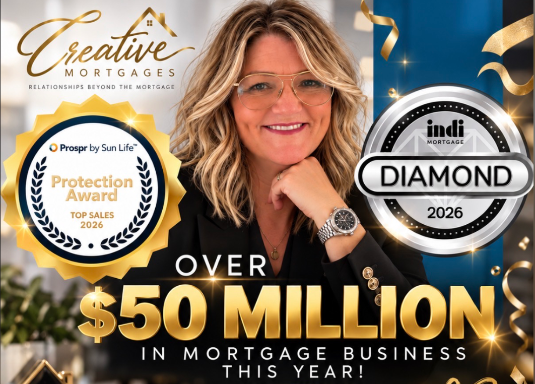 Joanne with her 2026 INDI Diamond and Prospr by Sun Life Protection Award recognition
